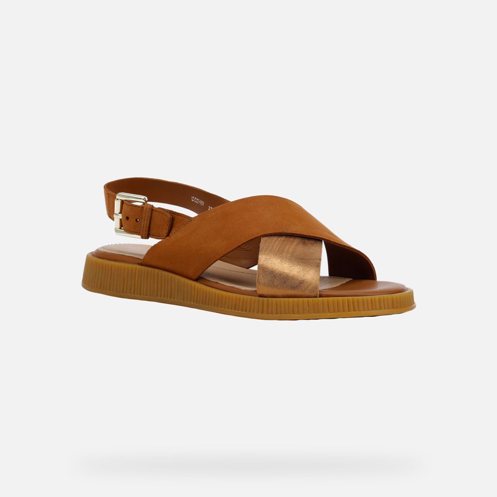 Sandalias Geox Senhora Marrom - Taormina - GOWXH0974